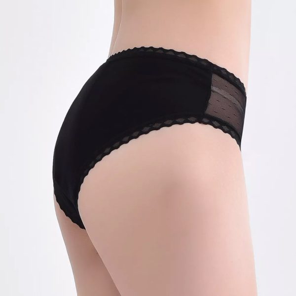 Bamboe 3-PACK in bikini stijl | 4 lagen systeem – Absorberend en lekvrij - Afbeelding 2