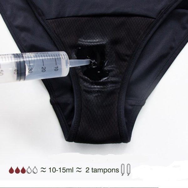 Menstruatie badpak Nylon | 4 lagen systeem | Absorberend | lekvrij en sneldrogend - Afbeelding 5