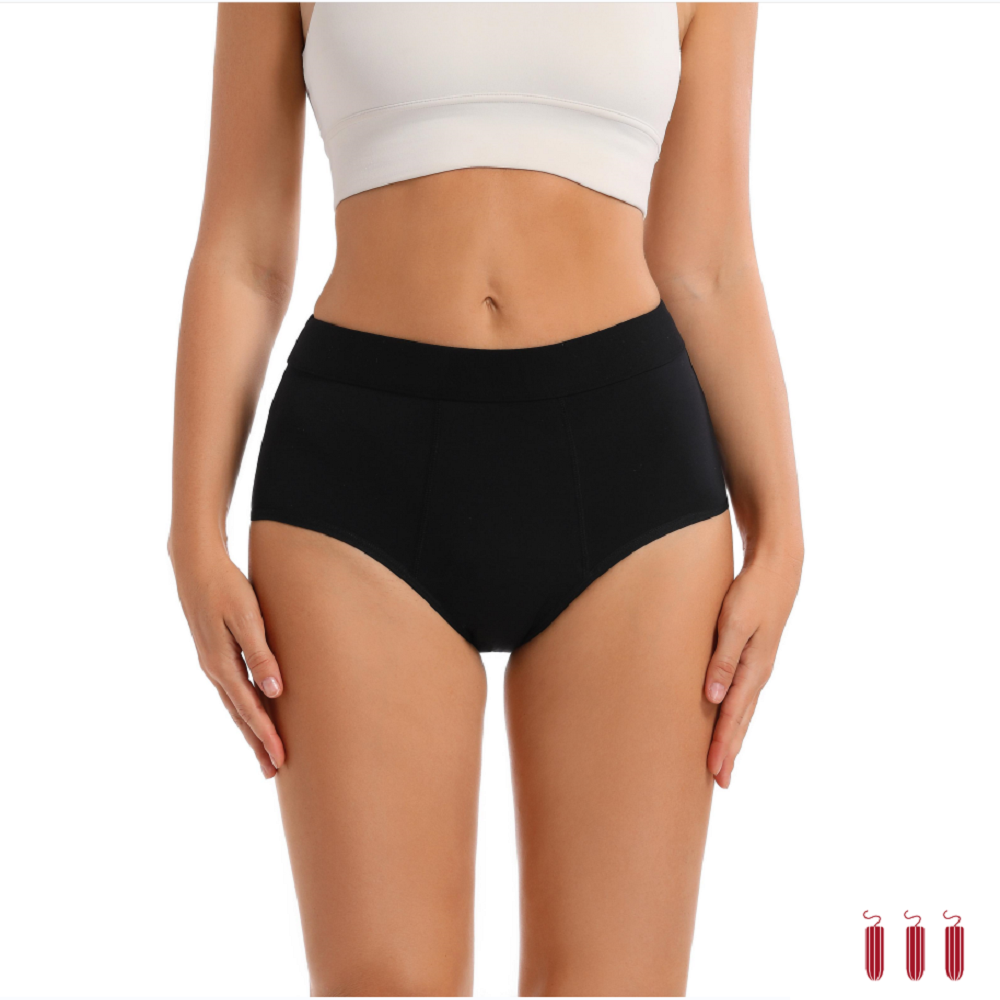 3 PACK Menstruatieondergoed Comfort High Waist Lekvrij